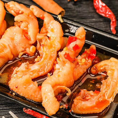 小胡鸭无骨柠檬鸡爪90g 去骨泡椒酸辣凤爪鸭掌爽脆熟食零食小吃