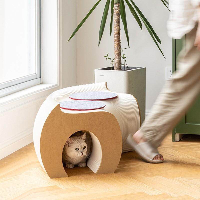 沙发凳折叠猫隧道凳宠物猫咪通道矮凳