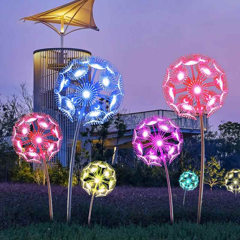 LED蒲公英光纤景观灯户外广场庭院草坪景区公园文旅亮化网红装饰