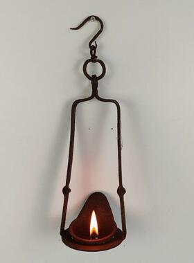 老油灯宫灯铁灯提灯挂灯老物件摆件民俗复古怀旧收藏影视摄影道具