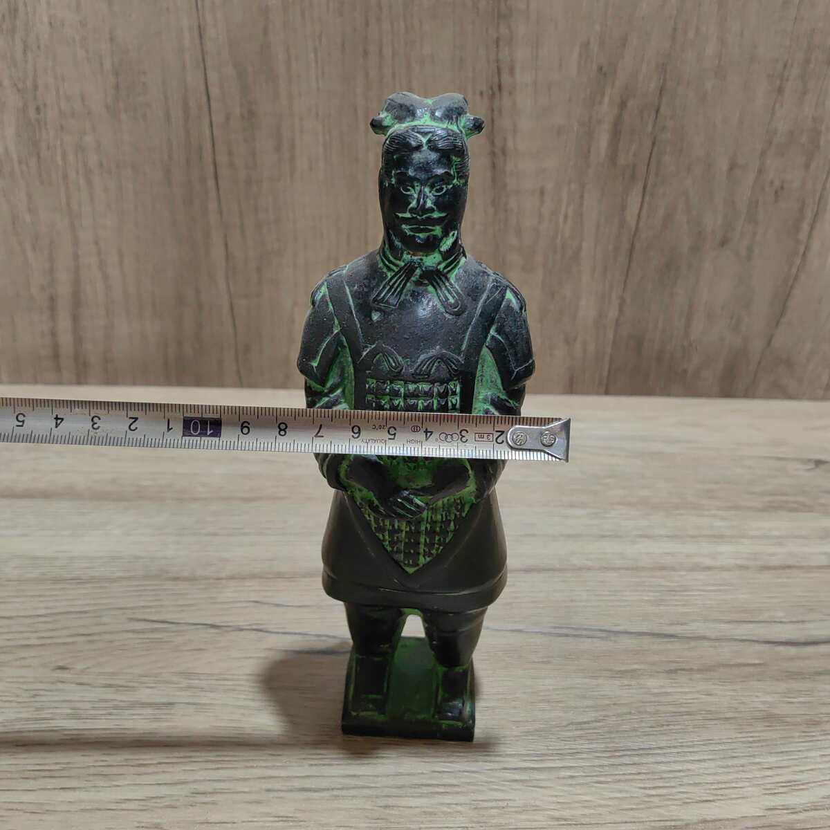 仿古纯铜兵马俑站佣西安秦始皇兵马俑秦俑青铜器摆件收藏工艺品