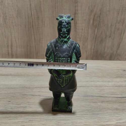 仿古纯铜兵马俑站佣西安秦始皇兵马俑秦俑青铜器摆件收藏工艺品