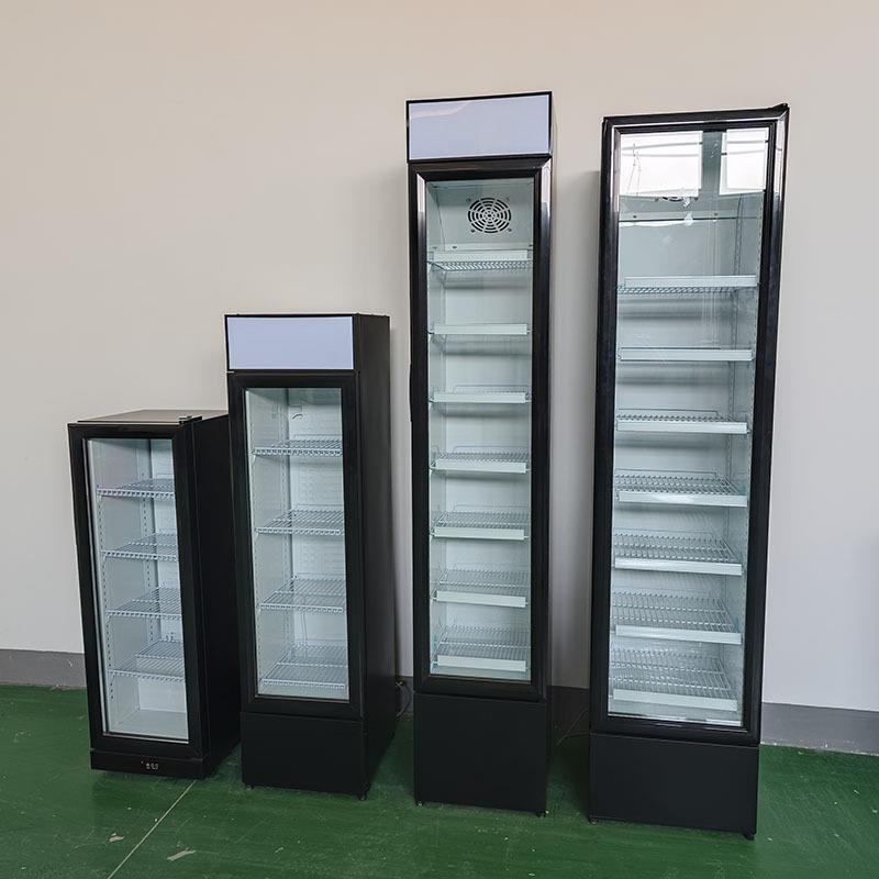 145LLED灯玻璃门单门立式饮料展示冰箱0~10度