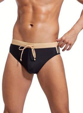 Y 45699 Men's Triangle Swimwear 拼色三角泳裤