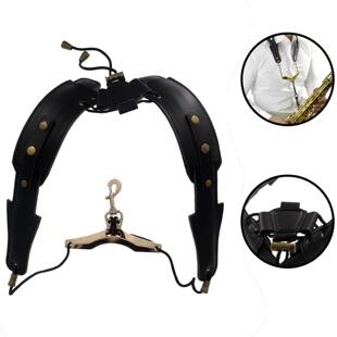 脖带 挂带 中音次中音通用背带 萨克斯双肩皮背带 萨克斯背带