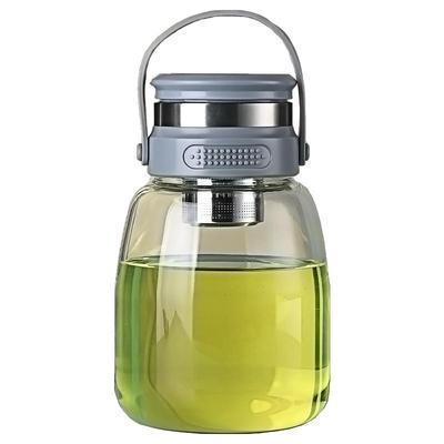 大容量玻璃杯泡茶水分离女生可爱夏季户外便携大肚杯子耐高温防烫