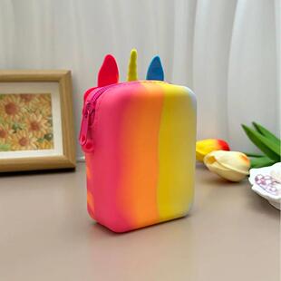 Unicorn Childre Girls Cute Coin Purse Bag Silicone Messenger