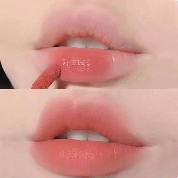 伪素颜女高奶咖唇釉哑光雾面丝绒不掉色不沾杯显白低饱和素颜口红