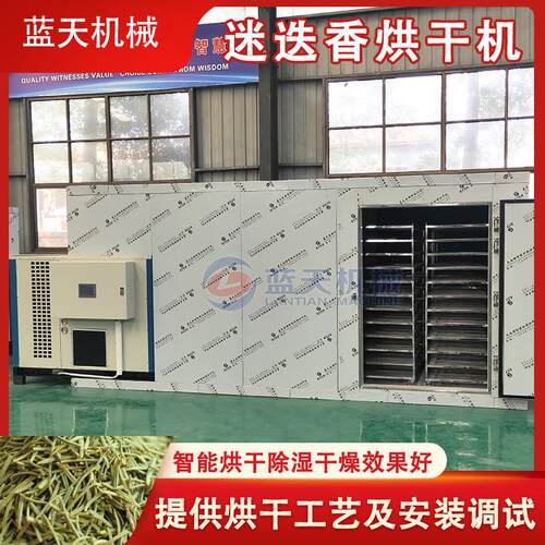 大型迷迭香烘干机艾菊海之露精灵叶煤改电烘干房迷迭草烘干设备