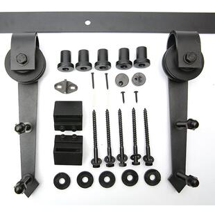 谷仓门新款剪型导轨五金配件移门卫生间推拉门五金滑轨