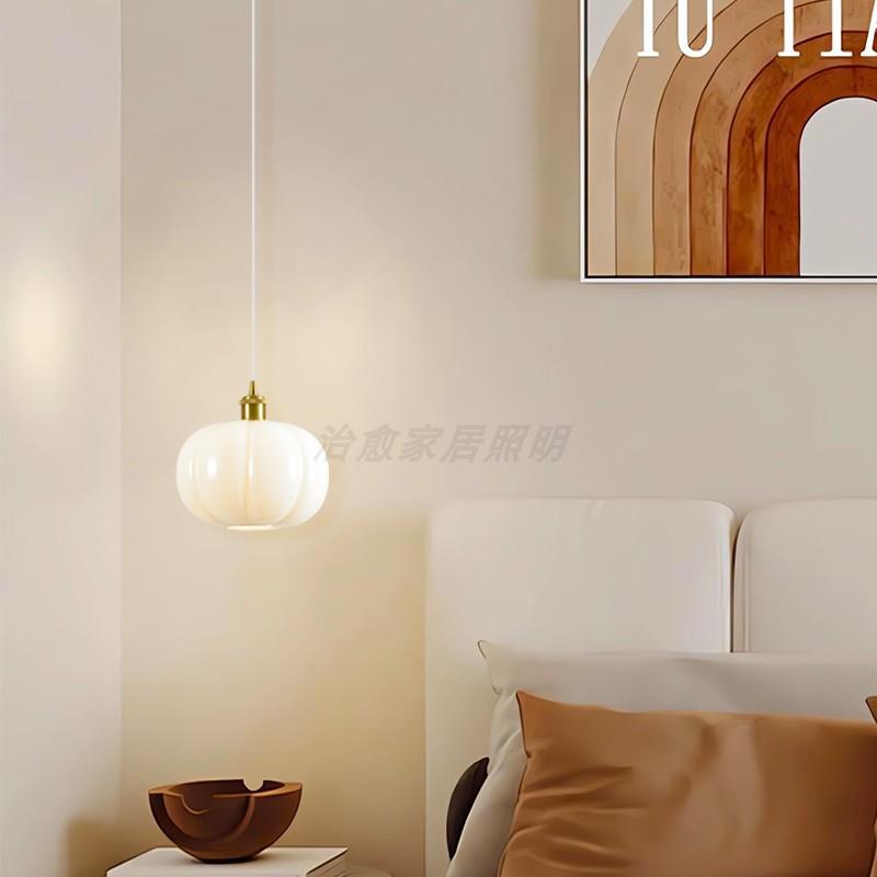 现代简致约水果状可调节吊精线小巧氛形围灯IFR卧室床头吊灯创意