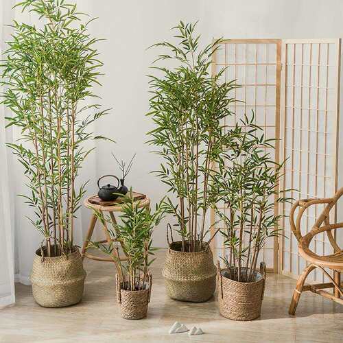 仿真竹子装饰客厅新中式禅意绿植落地盆栽摆件假竹子仿真植物盆景