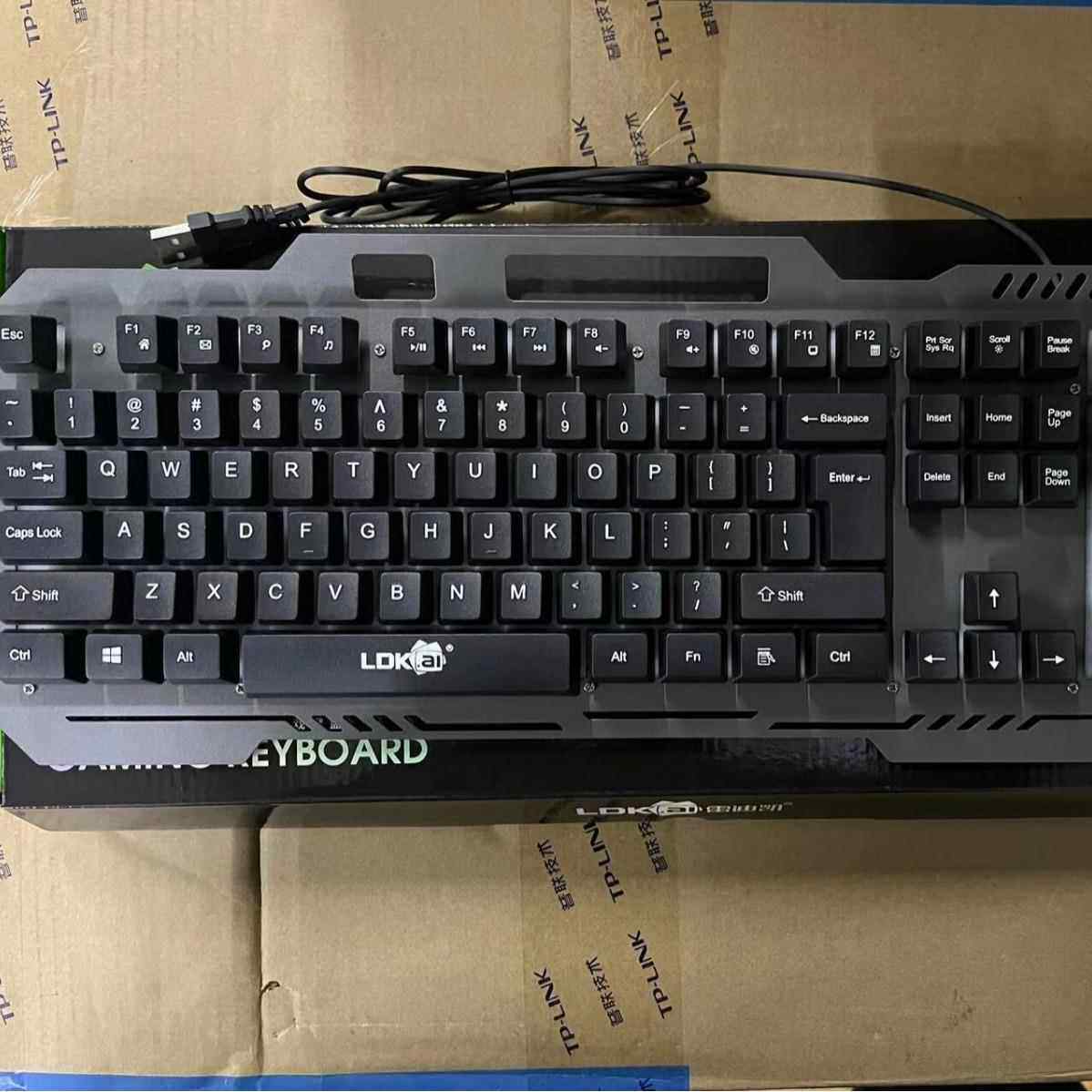 雷迪凯RK300悬浮式机械手感背光金属键盘笔记本USB有线发光游戏批