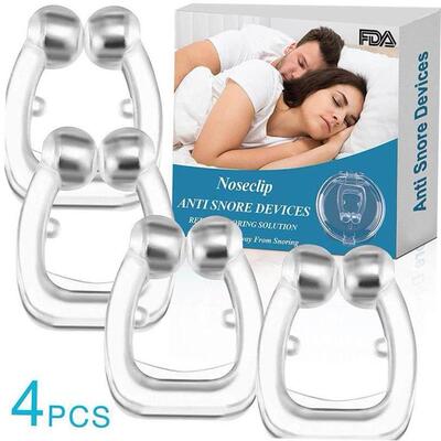 Anti Snore Stop Snoring Nose Clip Silicone Magnetic Sleep Tr