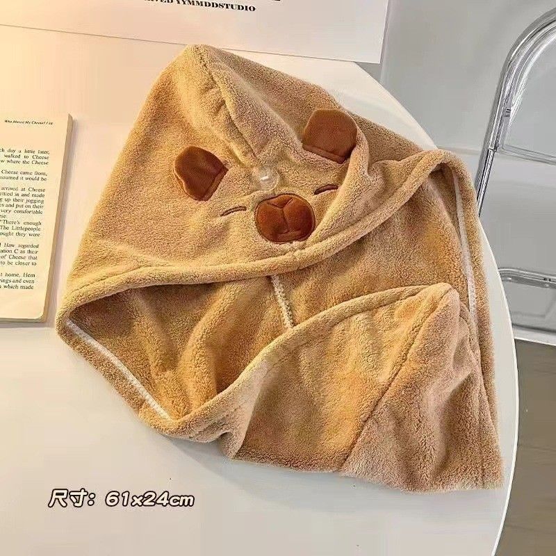 卡通成人干发帽女可爱高颜值加厚浴帽吸水速干套头擦头发干发巾