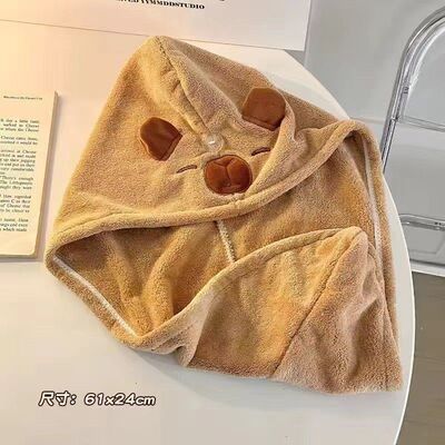 卡通成人干发帽女可爱高颜值加厚浴帽吸水速干套头擦头发干发巾