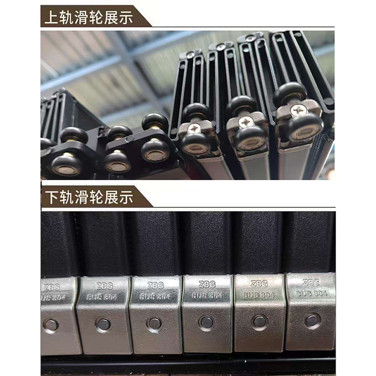 升级全铝合金平款折叠门厨房折叠门阳台卫生间隔断门移门隐形推拉