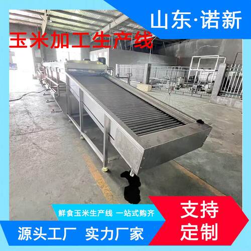 速冻玉米加工设备即食玉米蒸煮机袋装玉米加工成套设备诺新