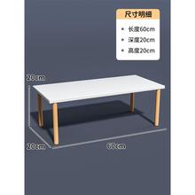 书架桌面分层置物架书桌上儿童收纳办公桌多层隔板实木杆小型储物