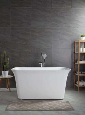 直销新款亚克力浴缸加无缝型对848接缸小浴小户深泡澡浴缸