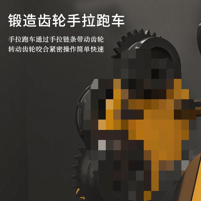 手推跑工字滑724车双轴加厚手拉钢小车起重吊滑轮电动葫芦单轨车
