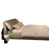 耳朵床主卧轻奢现代简约双人床大气意式 极简婚床大床