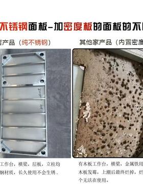 W操锈7厨房不钢工作台桌子后厨商用作MYB台饭店板打荷台切菜案置