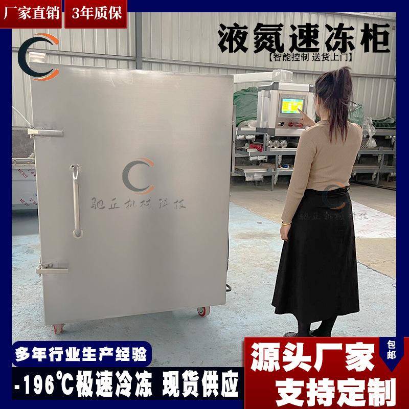 商用小型海参液氮速冻柜-196℃海鲜液氮速冻机全自动海鱼速冻机