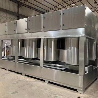 不锈钢方形旋流塔喷涂气旋塔工业喷漆气旋混动喷淋塔旋流净化塔