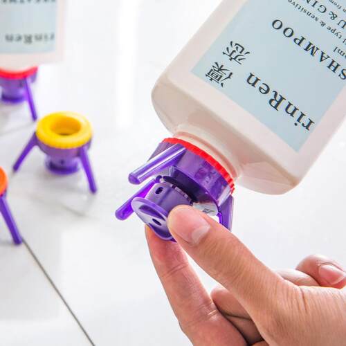 Triangle Inverted Bottle Cap Kitchen Condiment Bottle Plasti