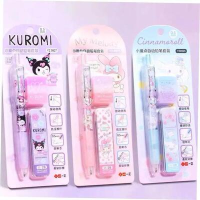 Mymelody Kuromi Cinnamoroll Pochacco Mechanical Pencils with
