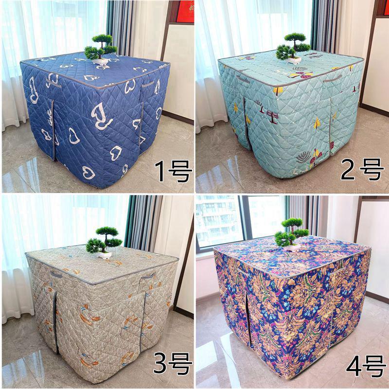 双层烤火桌家用简约烤火架子折叠桌不锈钢餐桌取暖桌烘衣桌取暖架