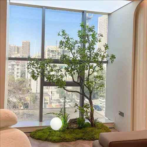 马醉橱窗造景绿仿生植观物假树仿真植室内马醉木06装饰树简约景木