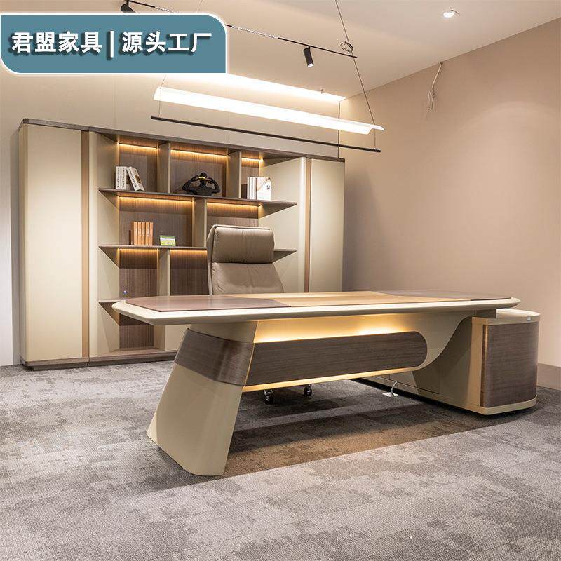 老板办公桌椅组合简约现代办公室商务大班台总裁桌经理桌办公家具
