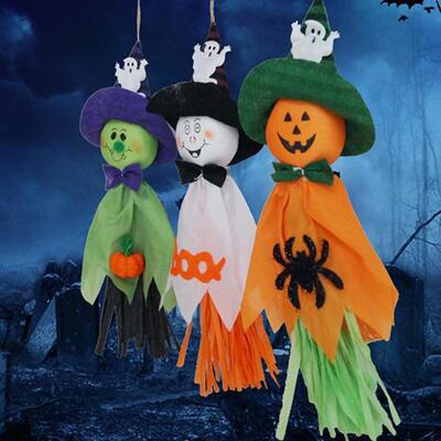 Halloween decoration props ghost latte hanging pumpkin挂饰