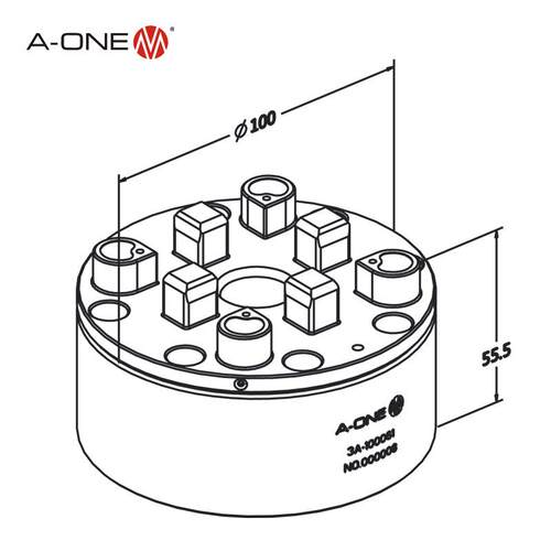 A-ONE工装夹具可兼容3R气动卡盘 数控机床工件快速定位卡盘夹具