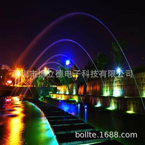大型室外户泉外互动音乐喷泉波跳光泉涌泉矩阵喷泉幕216喊泉跑水