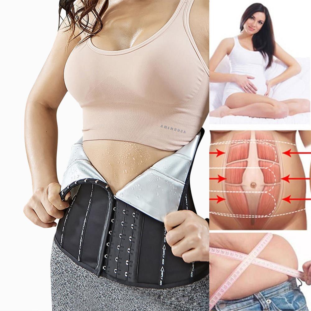 Waist Trainer Slimming Sheath Woman Flat Belly Fat Burning - 实物图