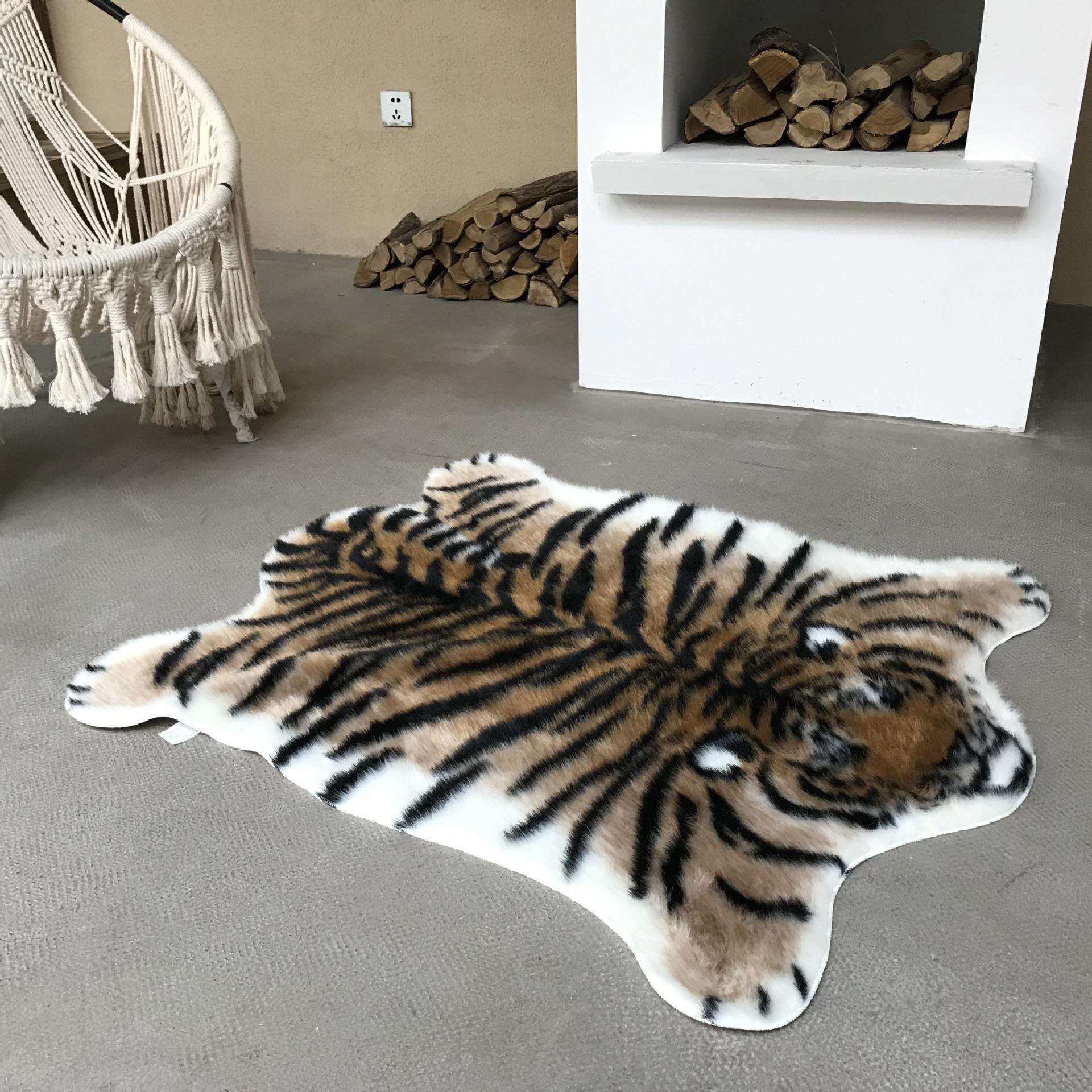 新款老虎地毯 跨境新品 客厅阳台卧室地毯 民宿酒店地毯 rugs