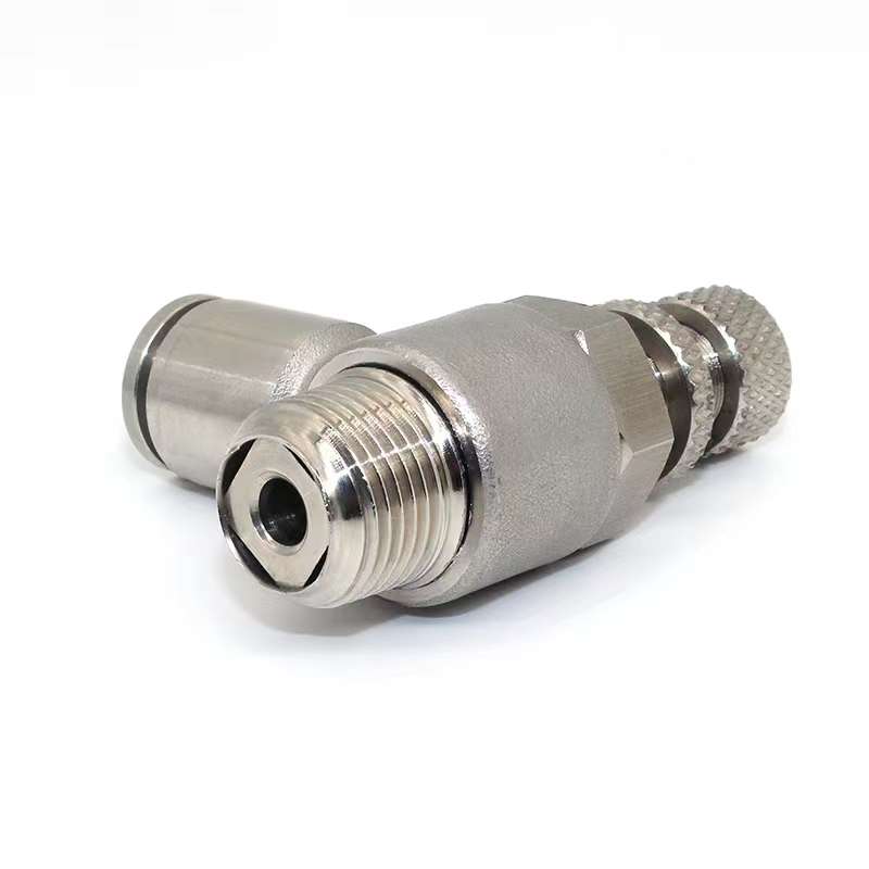 304不锈钢气动接头调速阀气缸节流阀SL/PSL6-01/8-02/10-03/12-04