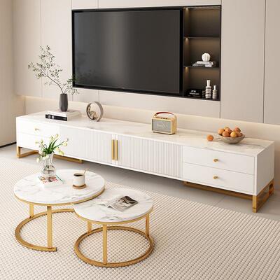 电视柜客厅家用2025新款落地现代简约小户型简易茶几电视机柜组合