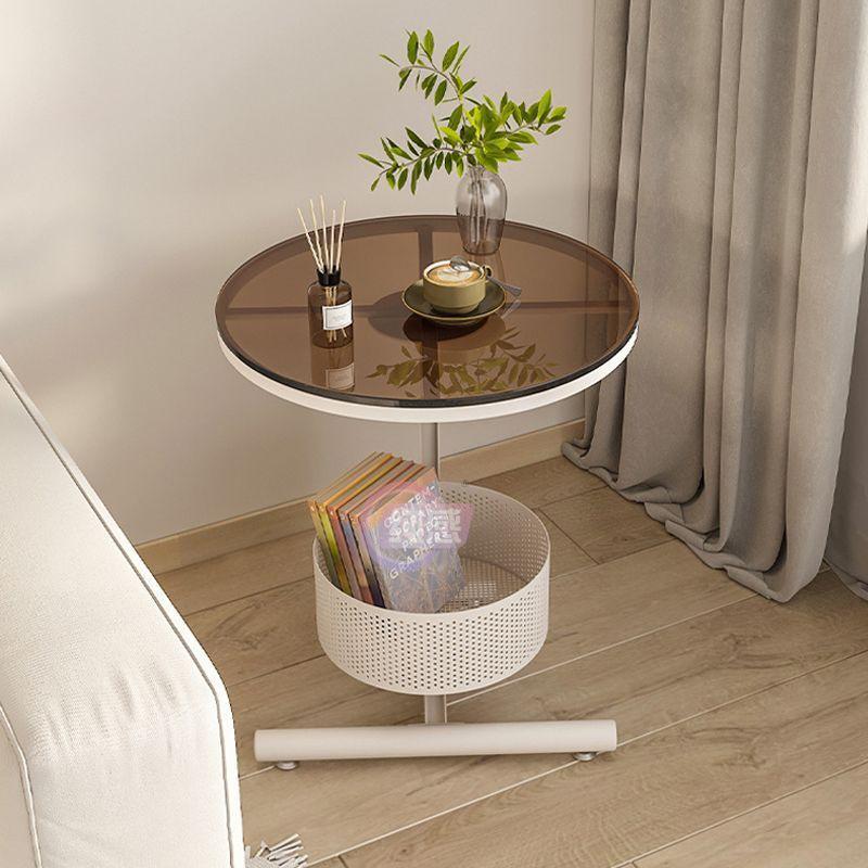 网红简约现代小户型茶几奶油风沙发边几可移动客厅阳台岩板床头桌