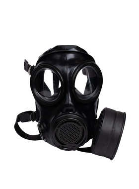 双罐防毒面具饮水装置 MF20c防毒全面罩防生化黑色橡胶双视野