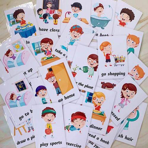 Kids Learn English Word Card Flashcards