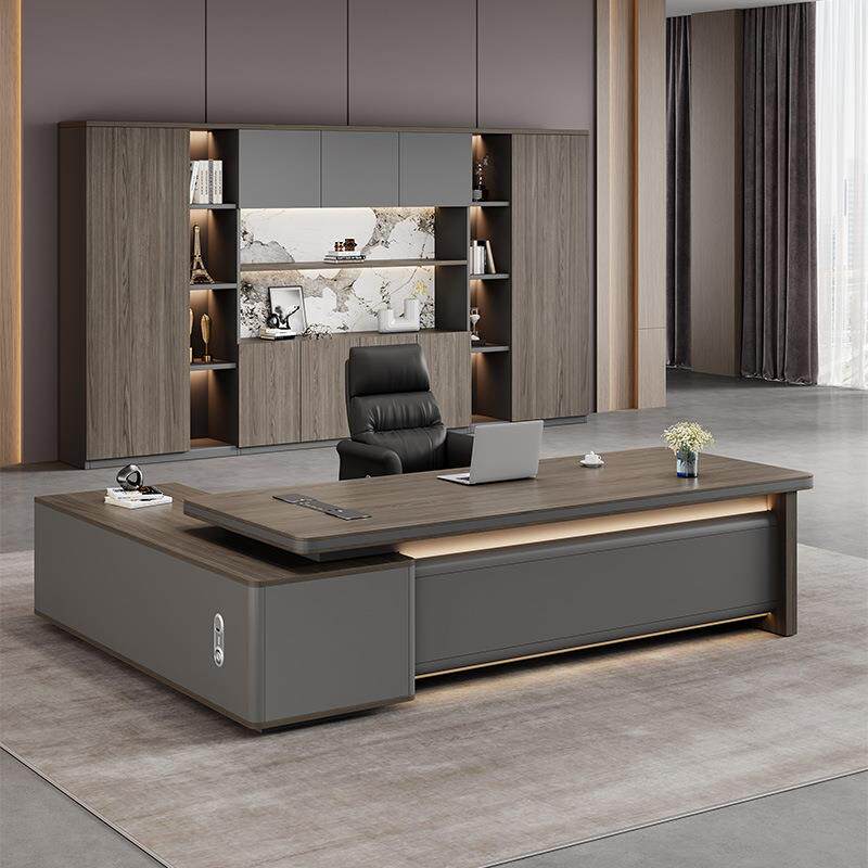 老板办公桌总经理桌简约现代办公室家具1米8商用办公室老总办公台