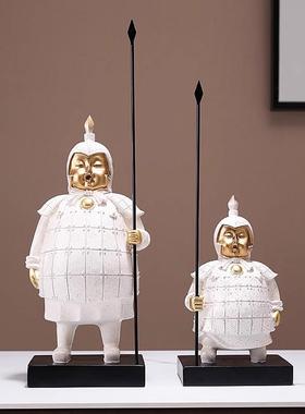 兵马俑办公室书柜工艺品家居好物高档客厅装饰摆件创意荼室装饰品