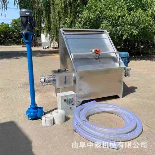 鸡粪牛粪干湿分离机200型鸡鸭粪便脱水机螺旋式禽畜粪便挤干机