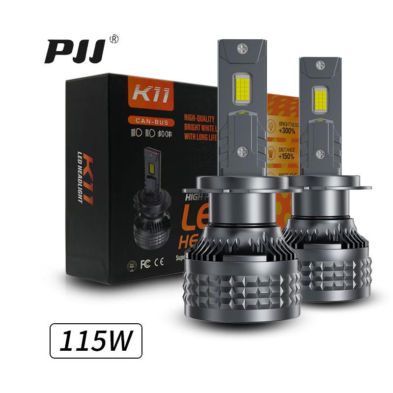 12-24V宽电压110W单铜管大功率汽车led大灯9005H7聚光车灯前大灯