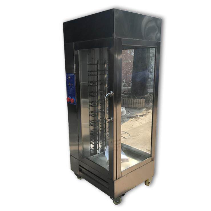 供应环保立式酒店厨房不锈钢电热烤鸭炉安全自动旋转烤鸭烤肉炉