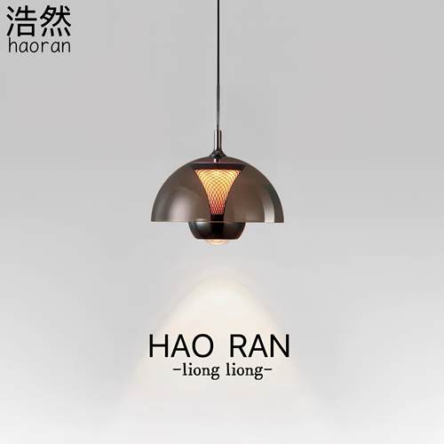 床头吊灯升降手扫创意高级现代意式轻奢玄关智能感应主卧室吊线灯